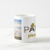 Parijs trekt meer Parijs alsjeblieft Golden Glitte Koffiemok (Center)