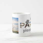 Parijs trekt meer Parijs alsjeblieft zilver glitte Koffiemok (Center)