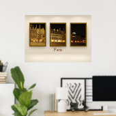 Parijs triptych poster (Thuiskantoor)