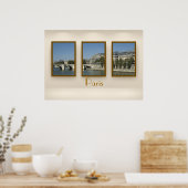 Parijs triptych poster (Keuken)