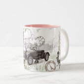 Parijs Tweekleurige Koffiemok (Voorkant rechts)