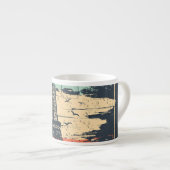 Parijs typografie: abstract Eiffel poster. Espresso Kop (Voorkant rechts)