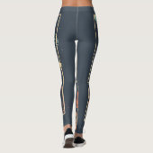 Parijs typografie: abstract Eiffel poster. Leggings (Achterkant)