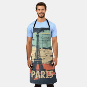 Parijs typografie: abstract Eiffel poster. Schort (Gedragen)