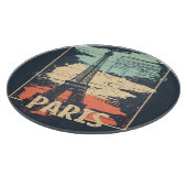 Parijs typografie: abstract Eiffel poster. Snijplank (Hoek)