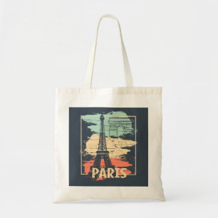 Parijs typografie: abstract Eiffel poster. Tote Bag