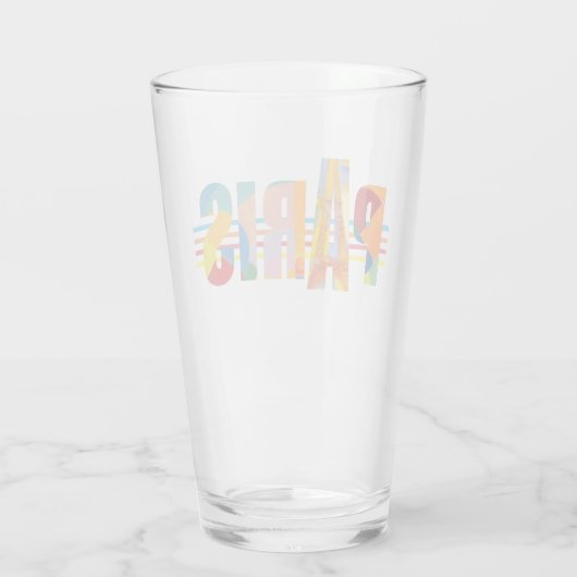 Parijs (typografie) glas (Achterkant)