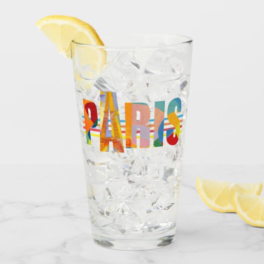 Parijs (typografie) glas (Voorkant ijs)