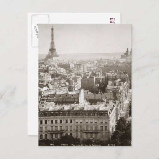 Parijs: Uitzicht, 1900 Briefkaart (Voorkant / Achterkant)