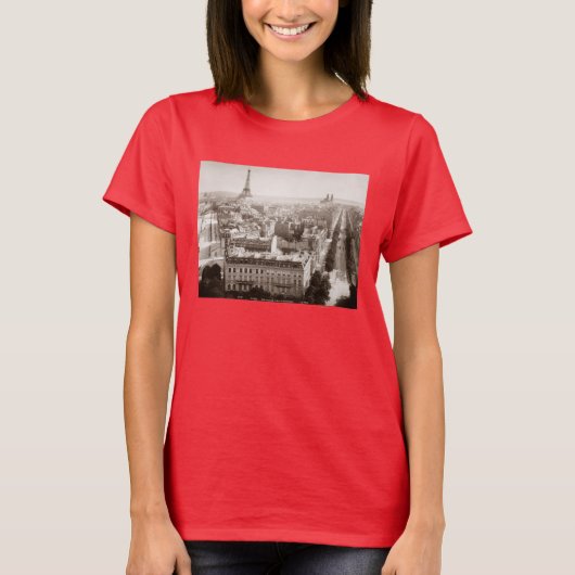 Parijs: Uitzicht, 1900 T-shirt (Voorkant)