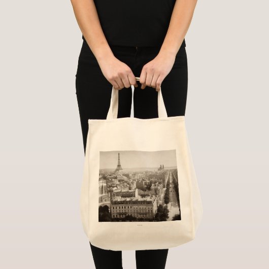 Parijs: Uitzicht van de lucht, 1900 Tote Bag (Voorkant (product))