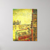 Parijs Uitzicht van Vincent's Room door Vincent va Canvas Afdruk (Voorkant)