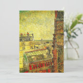 Parijs Uitzicht van Vincent's Room door Vincent va Kaart (Staand voorkant)