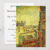 Parijs Uitzicht van Vincent's Room door Vincent va Kaart (Voorkant / Achterkant)