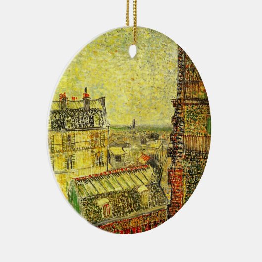 Parijs Uitzicht van Vincent's Room door Vincent va Keramisch Ornament (Rechts)