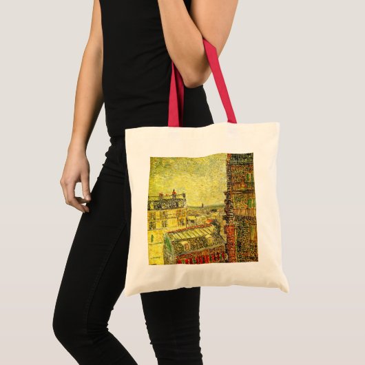 Parijs Uitzicht van Vincent's Room door Vincent va Tote Bag (Voorkant (product))