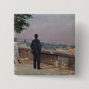 Parijs van het waarnemingscentrum in Meudon Vierkante Button 5,1 Cm