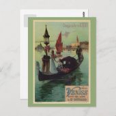Parijs Venice Italië oud reizen en romantisch Briefkaart (Voorkant / Achterkant)