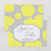 Parijs verliest de Gele Bloemen sparen de Begrotin Save The Date (Voorkant / Achterkant)