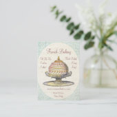 Parijs Victoriaans  Franse bakkerij Visitekaartje (Staand voorkant)