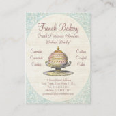 Parijs Victoriaans  Franse bakkerij Visitekaartje (Achterkant)