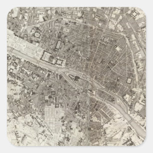 Parijs Vierkante Sticker