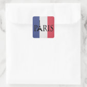 Parijs Vierkante Sticker (Tas)