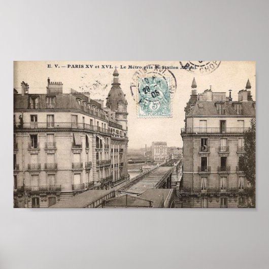 Parijs - Vintage Poster (Voorkant)