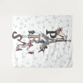 Parijs Wandkleed (Voorkant (horizontaal))