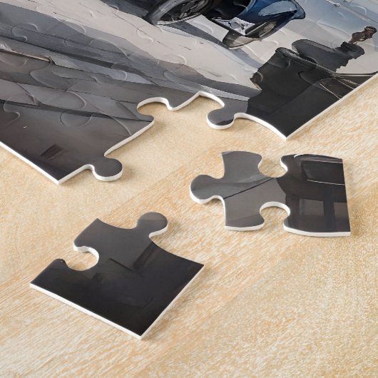 Parijs waterverf schilderij legpuzzel (Zijkant)