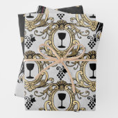 Parijs Wijnthema Inpakpapier Vel (In situ)