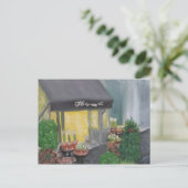 "Parijs winkelen bij kaarslicht" Briefkaart (Staand voorkant)