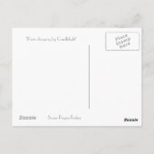 "Parijs winkelen bij kaarslicht" Briefkaart (Achterkant)