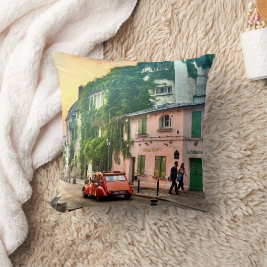 Parijs zonsondergang kussen (Deken)