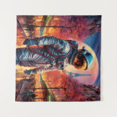 Parijse astronaut wandkleed (Voorkant (horizontaal))