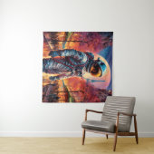 Parijse astronaut wandkleed (In Situ (horizontaal))