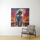 Parijse astronaut wandkleed (In situ)