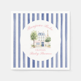 Parijse Baby shower Parijse Cafe Tea Party Servet