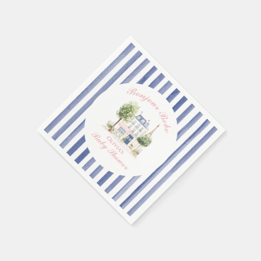 Parijse Baby shower Parijse Cafe Tea Party Servet (Hoek)