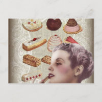 Parijse bakkerij cupcake gebak retro koekjes