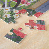 Parijse Balkon Kat Ontbijt Eiffeltoren Legpuzzel (Zijkant)