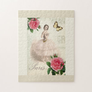 parijse ballerina , geïnspireerd door frankrijk op legpuzzel