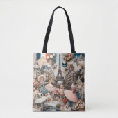 Parijse Ballet Charm Canvas tas (Voorkant)