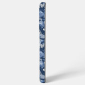 Parijse Blauwe Toile patterned stof Samsung Galaxy Hoesje (Achterkant horizontaal)