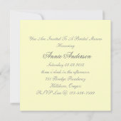 Parijse bloei wervelt Victoriaans vrijgezellenfees Kaart (Achterkant)