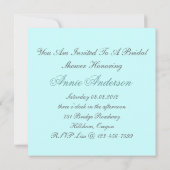 Parijse bloei wervelt Victoriaans vrijgezellenfees Kaart (Achterkant)