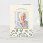 Parijse bloemen foto gedenkteken gevouwen programm programma (Voorkant)