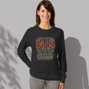 Parijse Bloom Love Symphony Basic met lange mouwen T-shirt
