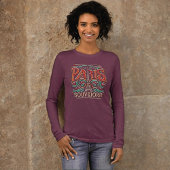 Parijse Bloom Love Symphony met lange mouwen Tri-Blend Shirt