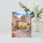 Parijse boeiende straten briefkaart (Staand voorkant)